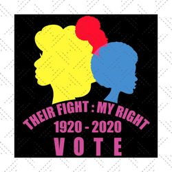 Their fight my right 1920 2020 vote svg,harris 2020 svg,political shirt svg,anti trump 2020 svg,biden for president svg,