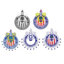Chivas Guadalajara Logo Bundle Svg, Trending Svg, Chivas Guadalajara Logo, Chivas Svg, Chivas Logo Svg, Guadalajara Svg,