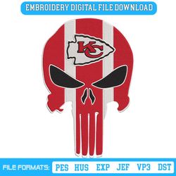 NFL Kansas City Chiefs Skull Logo Team Embroidery Design Download File