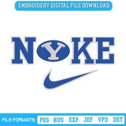 Nike BYU Cougars Logo NCAA Embroidery Design File