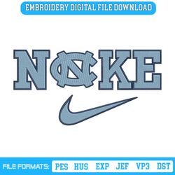 North Carolina Tar Heels Nike Logo Embroidery Design Download