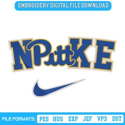 Pittsburgh Panthers Nike Logo Embroidery Design Download File