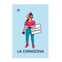 La Chingona Mexican Lottery Card Parody Feminist Svg, Trending Svg, Girl Svg, Fashion Svg, Feminist Svg, Girl Bandana Sv
