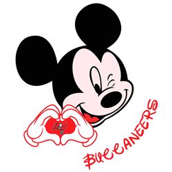 Mickey Loves Buccaneers Svg, Sport Svg, Tampa Bay Buccaneers Svg, Mickey Mouse Svg, Buccaneers Svg, Tampa Bay Svg, Bucca