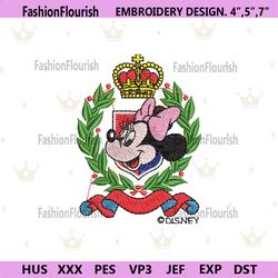 Minnie Mouse Wreath Embroidery Instant Download