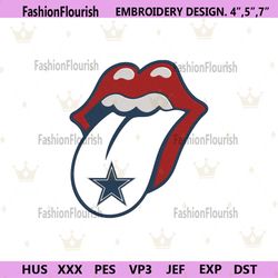 Rolling Stone Logo Dallas Cowboys Embroidery Design Download File