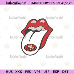 Rolling Stone Logo San Francisco 49ers Embroidery Design Download File