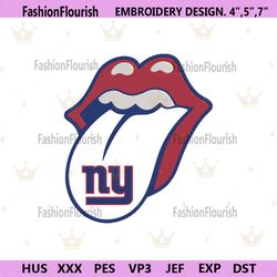 Rolling Stone Logo New York Giants Embroidery Design Download File