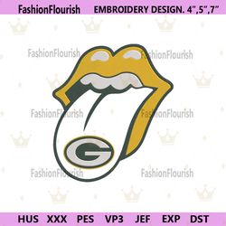 Rolling Stone Logo Green Bay Packers Embroidery Design Download File