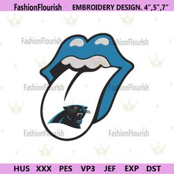 Rolling Stone Logo Carolina Panthers Embroidery Design Download File