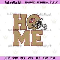 San Francisco 49ers Home Helmet Embroidery Design Download File