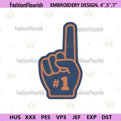 Auburn Tigers Foam Finger Logo Embroidery Download File, Auburn Tigers Files