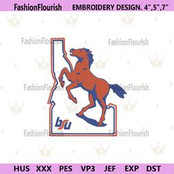 Boise State Broncos Logo NCAA Embroidery Design, Boise State Broncos Embroidery File