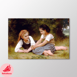 Nuts by William Bouguereau Canvas Wall Art
