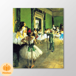 Ballet Class 1874 by Edgar Degas Canvas Wall Art