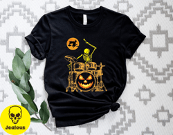 Drummer Skeleton Halloween Shirt, Funny Halloween TShirt, Halloween Skeleton Shirt, Spooky Season Shirts, Drummer Skelet