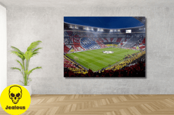 Allianz Arena Stadium  , Stadium Canvas Wall Art, Football Print Art, Football Art, Fan Gift, Wall Art, Football Stadium