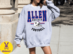 Josh Allen Football Crewneck, Buffalo Sweatshirt, Football Fan Tee, Gift Shirt, Buffalo Shirt.