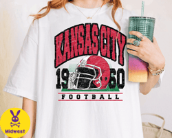 Kansas City Football Sweatshirt, Vintage Style Kansas City Football Crewneck Sweatshirt, Kansas City Merch.