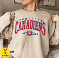 Vintage Montreal Canadiens Sweatshirt, Canadiens Tee, Hockey Sweatshirt, Hockey Fan Shirt, Montreal Hockey, Canadiens de