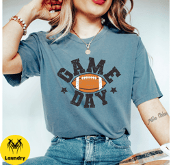 comfort colors game day football shirt, gameday shirt, football tee, unisex football game shirt, football season tees, d