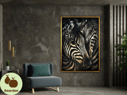 zebra canvas print, wildlife animal photo to canvas art print for office decor, wall art canvas design, framed canvas re