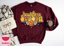 Touchdown Season Sweatshirt, Basketball Game Day Sweatshirt, Basketball Ball Sweatshirt, Game Day Sweatshirt, Cute Baske