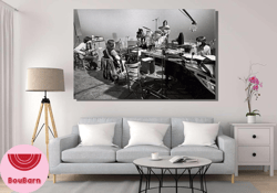 The Beatles Canvas Wall Art, Beatles Poster, Home Decor Hand Made Canvas Print  Home Gift The Beatles Poster Recording S