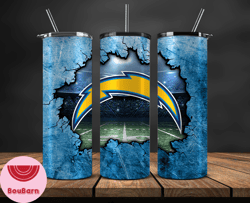 Los Angeles Chargers Tumbler, Chargers Logo, American Football Team 20oz Skinny Tumbler 18