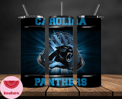Carolina Panthers Tumbler, Panthhers Logo, American Football Team 20oz Skinny Tumbler 38