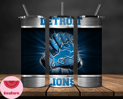 Detroit Lions Tumbler, Detroit Logo, American Football Team 20oz Skinny Tumbler 44