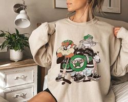 Vintage 90s Dallas Stars Looney Tunes Shirt , Dallas Stars Shirt , Hockey Shirt , Gift For Fans