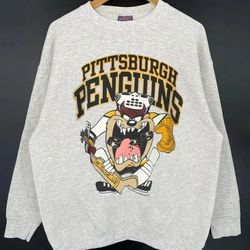 Vintage 90s Pittsburgh Penguins Looney Tunes Shirt , Pittsburgh Penguins Shirt , NHL Shirt , Gift For Fans