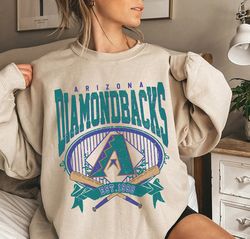 Vintage Arizona Diamondback Baseball EST 1998 Shirt, Arizona Vintage Shirt, baseball shirt, Unisex Tshirt Crewneck Sweat