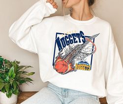 Vintage Denver Nuggets Basketball Sweatshirt, 90s Bootleg, TShirt Retro Style Sweatshirt Crewneck, fan gift, Denver Nugg