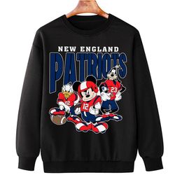 Vintage New England Football Mickey Donald Duck and Goofy Shirt , Football Shirt ,Gift For Fans , Christmas Shirt