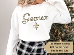 Geaux New Orleans Sweatshirt, Vintage Style Football Shirt, Tailgating Sweatshirt, Game Day Shirt, Who Dat Shirt, New Or