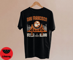 San Francisco Baseball Cityscpae EST 1883 Vintage 90s Black Shirt , San Francisco Baseball Team Retro Tee, Sports TShirt
