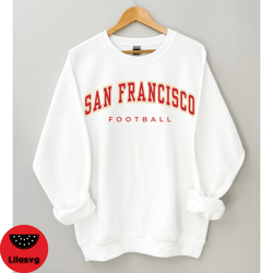 San Francisco Football SweatShirt , vintage San Francisco Crewneck, Womens And Mens San Francisco Football SweatShirt ,S