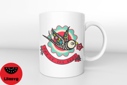 Colorful Skull Bird Coffee Mug,Tea Mug Novelty Gift,Dia de los Muertos Coffee Mug,The Day of the Dead Sugar Skull Mug,Co