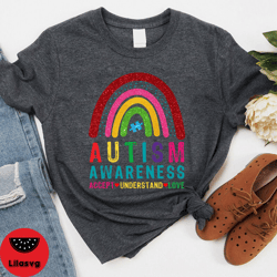 Autism Awareness Day Shirt, Autism Month Shirt, Autistic Shirt, Autism Rainbow Shirt, Autism Support Shirt