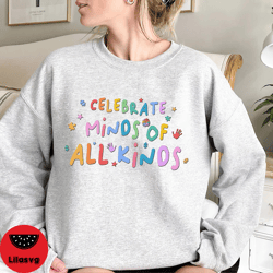 Celebrate Minds Of All Kinds Shirt, Autism Awareness Shirt, Vintage Autism Shirt