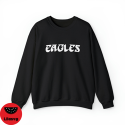 Philadelphia Eagles Football Retro Black Crewneck Sweatshirt