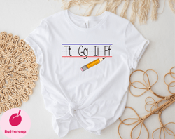 Teacher TGIF Shirt, Teacher TShirt, Kindergarten Teacher Shirt, Alphabet Shirt, Teacher Gift Shirt, Back To School Shirt
