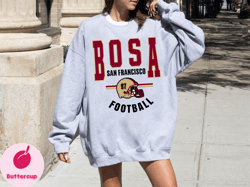 Nick Bosa San Francisco Unisex Football Crewneck, Bosa San Francisco Sweatshirt, Football Fan Tee, Gift for Girlfriend,