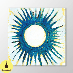 Abstract Sun Painting Canvas Wall Art