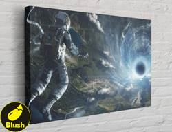 Astronaut on Space Canvas, Canvas Wall Art Canvas Design, Home Decor Ready To Hang