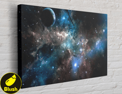 Hubble Light Space Canvas, Canvas Wall Art Canvas Design, Home Decor Ready To Hang