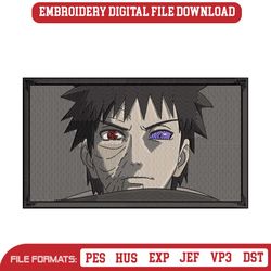 OBITO UCHIHA Embroidery Download File Naruto Anime Embroidery Instant Download
