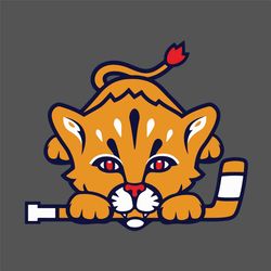 Lil Panthers Hockey Svg, Sport Svg, Hockey Svg, Lil' Panthers Svg, Cute Logo Svg, Lion Svg, NHL Svg, NHL Team Svg, Hocke